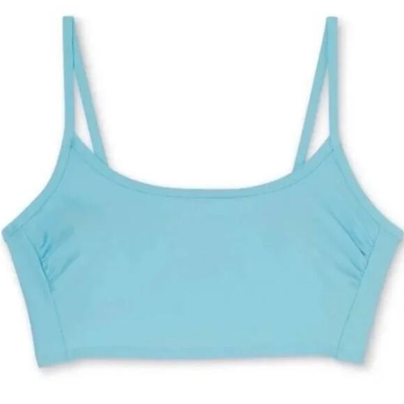 Xhilaration Jrs Longline + Cheeky Bikini Set Powder Blue S/M NEW - Picture 10 of 10